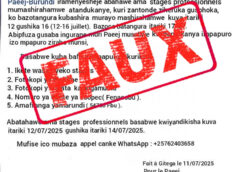 C’est faux, la note qui circule n’émane pas du PAEEJ