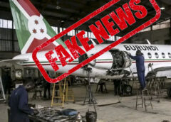 Faux, cette image de l’avion burundais en cours de réparation n’est pas authentique